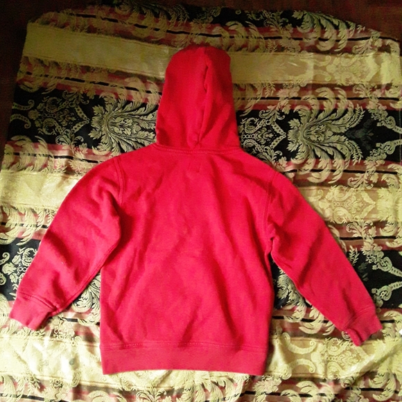 GAP Kids (8-9) Unisex Red Classic Hoody Sweatshirt - Picture 6 of 13